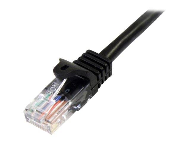 StarTech.com 1m Cat5e RJ45 UTP Netzwerkkabel Snagless - Cat 5e Patchkabel - Schwarz - Stecker / Stecker - Patch-Kabel -