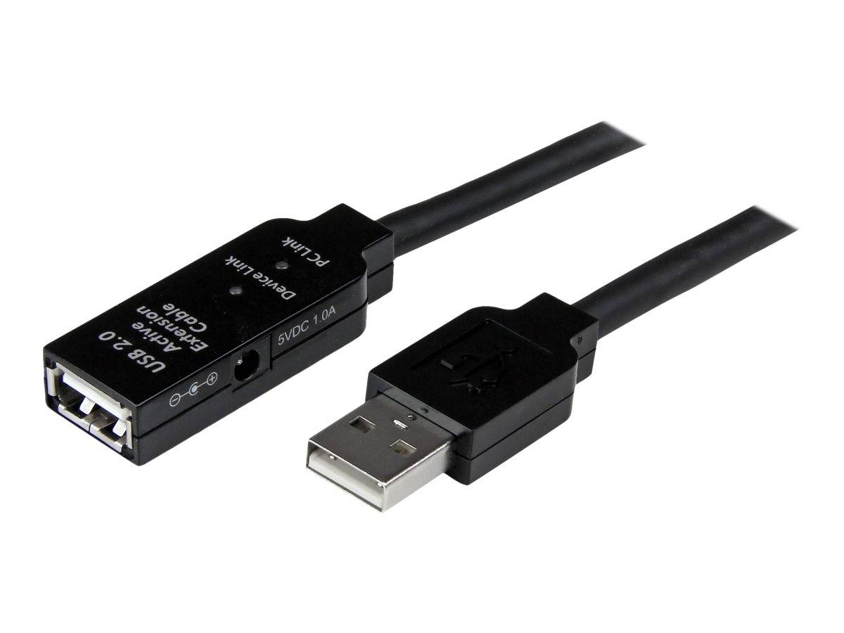 StarTech.com 10m aktives USB 2.0 Verlängerungskabel - St/Bu - USB Verlängerung / Repeater Kabel - USB-Verlängerungskabel