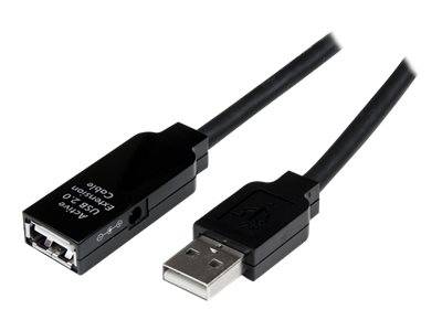 StarTech.com 10m aktives USB 2.0 Verlängerungskabel - St/Bu - USB Verlängerung / Repeater Kabel - USB-Verlängerungskabel