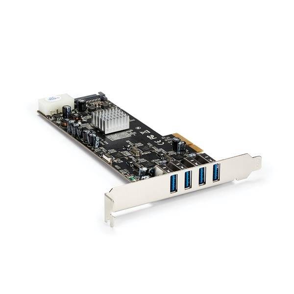 StarTech.com 4 Port USB 3.0 SuperSpeed PCI Express Schnittstellenkarte mit 4 5Gb/s Kanälen und UASP