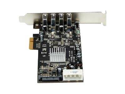 Interne Erweiterungskarte mit vier Koaxialanschlüssen und einer PCI-Halterung, vermutlich eine TV-Tuner- oder Capturekarte.