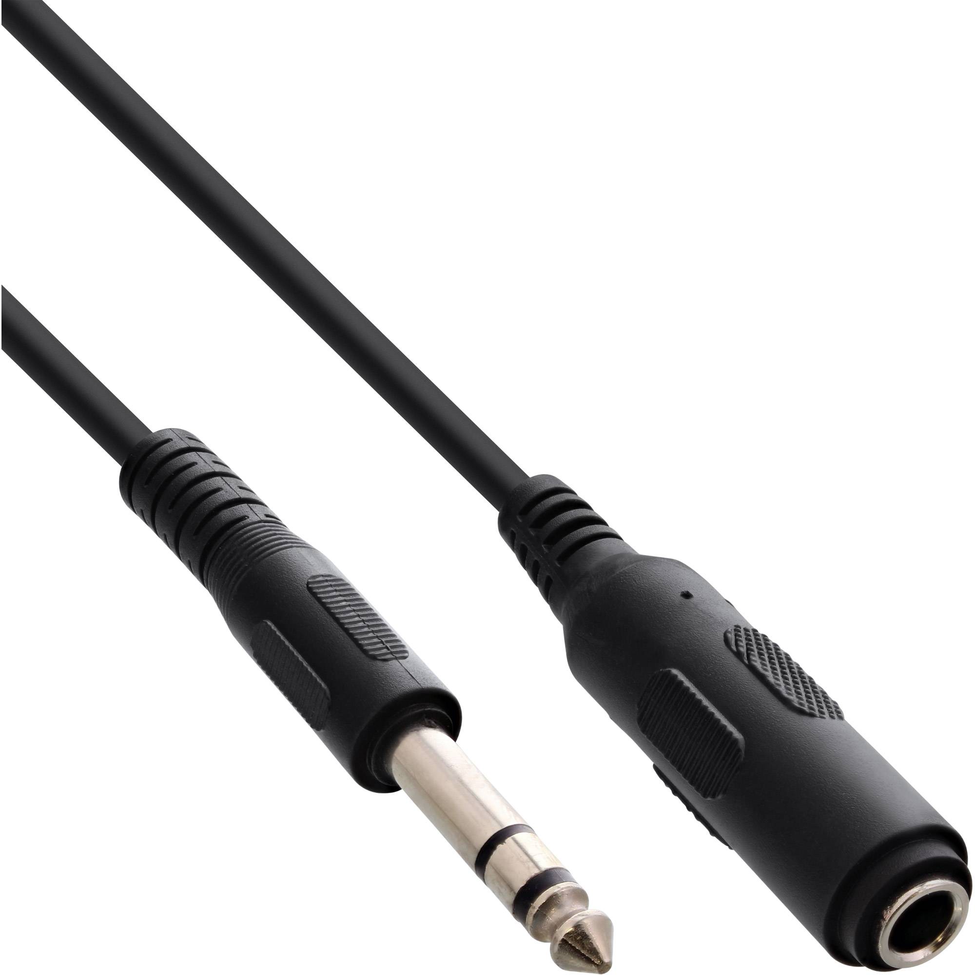INLINE - Klinkenverlängerung - 6,3mm Klinke Stecker / Buchse - 5m - Stereo