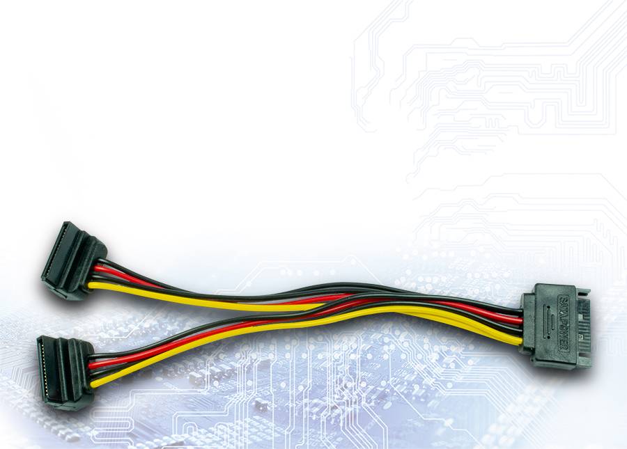 Inter-Tech - SATA-Adapter - SATA-Stromstecker (M)
