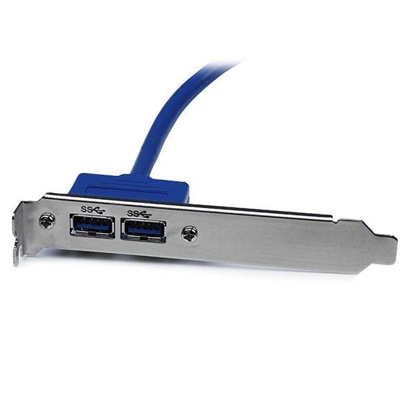 StarTech.com 2 Port USB 3.0 A Buchse Slotblech - USB 3 Pin Header Slotblech Konsole - USB-Konsole - USB Typ A (W)