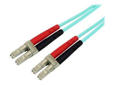 StarTech.com 2m Fiber Optic Cable - 10 Gb Aqua - Multimode Duplex 50/125 - LSZH - LC/LC - OM3 - LC to LC Fiber Patch Cab