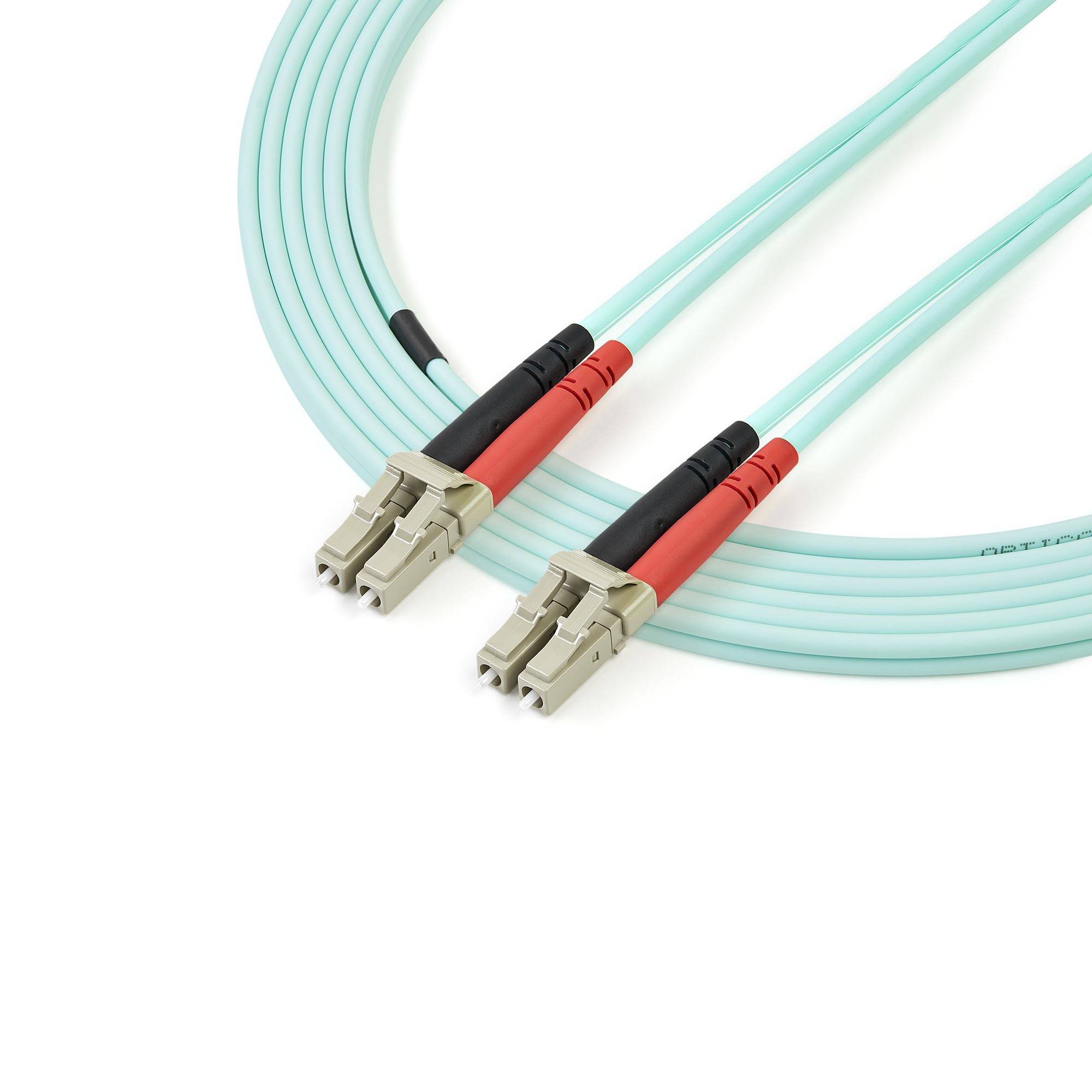 StarTech.com 2m Fiber Optic Cable - 10 Gb Aqua - Multimode Duplex 50/125 - LSZH - LC/LC - OM3 - LC to LC Fiber Patch Cable - Patch-Kabel - LC