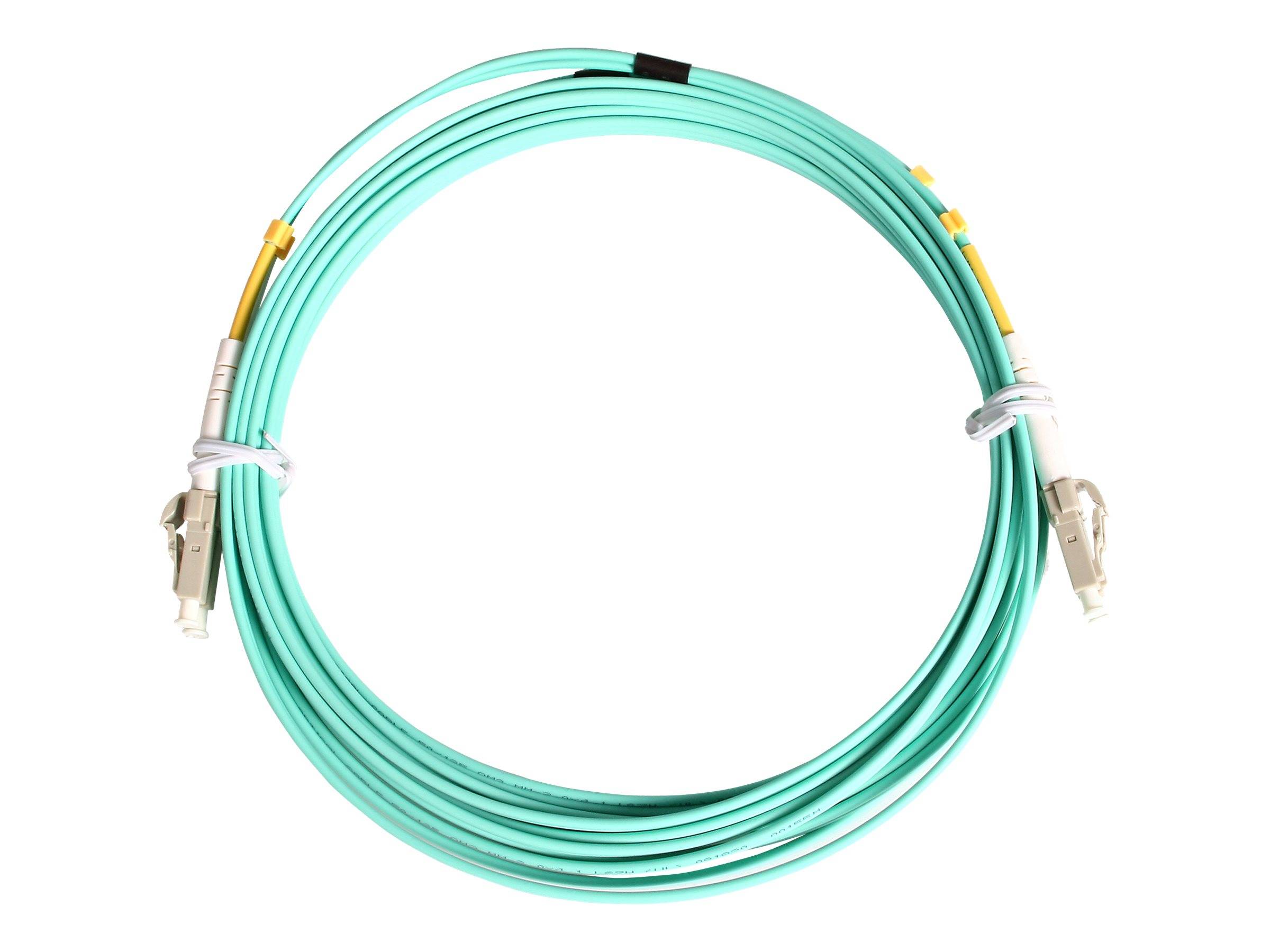 StarTech.com 2m Fiber Optic Cable - 10 Gb Aqua - Multimode Duplex 50/125 - LSZH - LC/LC - OM3 - LC to LC Fiber Patch Cab
