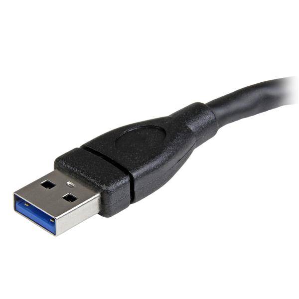StarTech.com 15cm USB 3.0 Verlängerungskabel - USB 3 Typ A Kabel Verlängerung - Stecker/ Buchse - Schwarz - USB-Verlänge