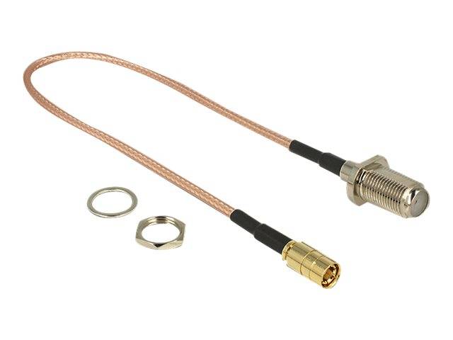DeLOCK - Antennenkabel - F-Stecker (R) Bulkhead bis SMB (S)