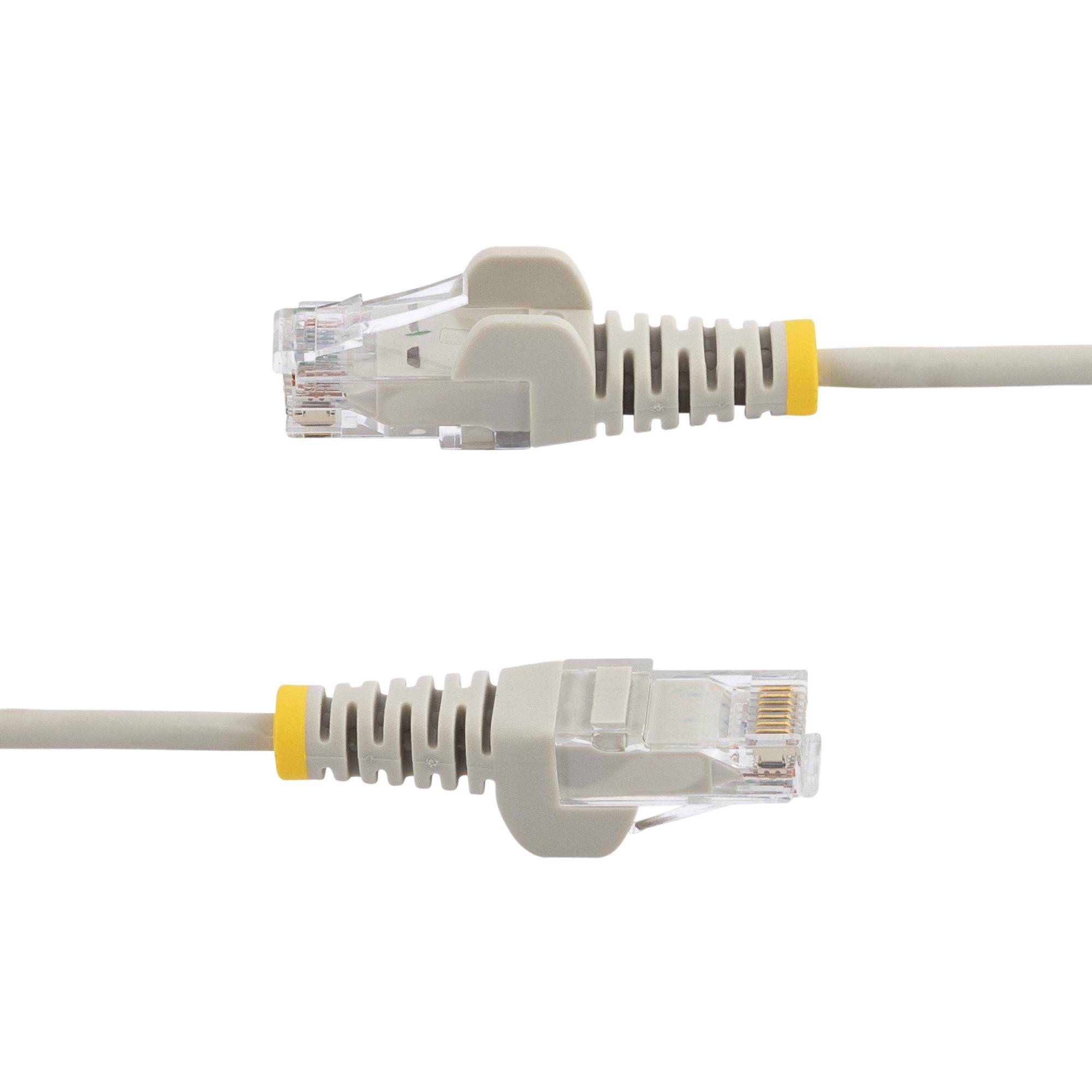 StarTech.com 1 m Cat6-Kabel - Schlankes Cat6-Patchkabel - Grau - Snagless RJ45-Anschlusse - Gigabit-Ethernet-Kabel - 28