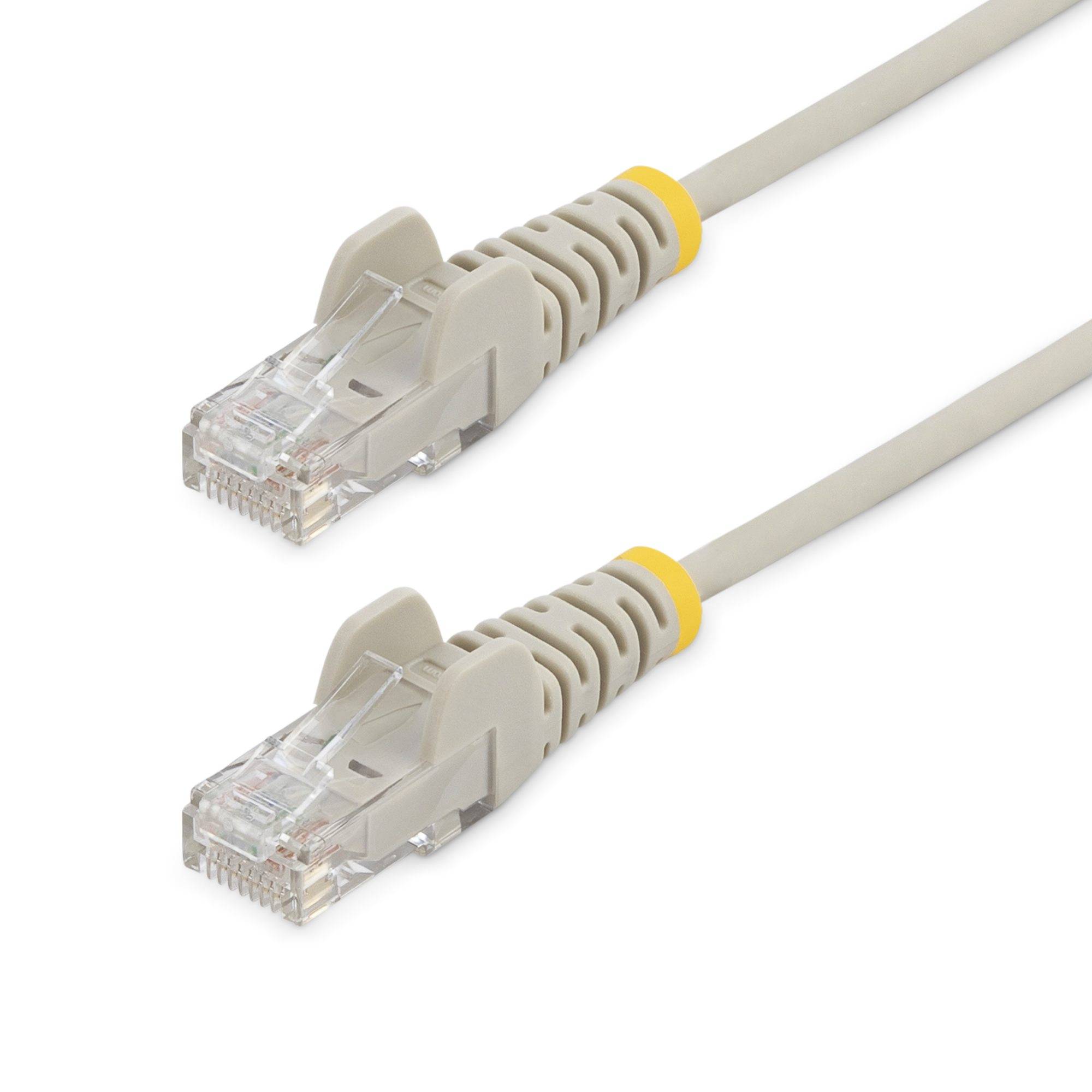 StarTech.com 1 m Cat6-Kabel - Schlankes Cat6-Patchkabel - Grau - Snagless RJ45-Anschlusse - Gigabit-Ethernet-Kabel - 28