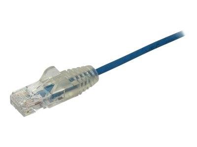 StarTech.com 3 m Cat6-Kabel - Schlankes Cat6-Patchkabel - Blau - Snagless RJ45-Anschlusse - Gigabit-Ethernet-Kabel - 28