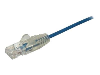 StarTech.com 2,5 m Cat6-Kabel - Schlankes Cat6-Patchkabel - Blau - Snagless RJ45-Anschlusse - Gigabit-Ethernet-Kabel - 2