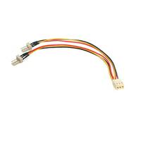 StarTech.com 15cm Molex 3pin Y-Kabel für Lüfter - 3 pol. Molex Adapterkabel - TX3 Splitter-Kabel - Netzsplitter für Lüft