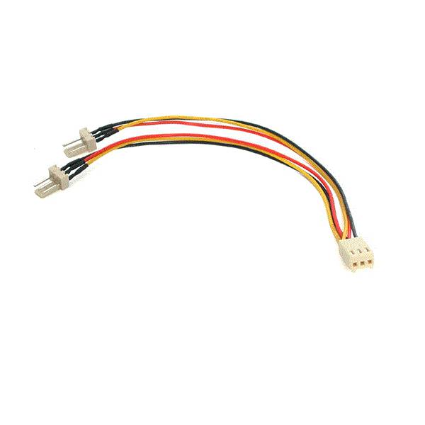 StarTech.com 15cm Molex 3pin Y-Kabel für Lüfter - 3 pol. Molex Adapterkabel - TX3 Splitter-Kabel - Netzsplitter für Lüft