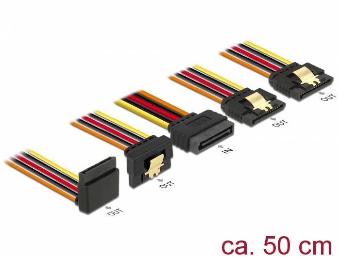 DeLOCK - Netz-Splitter - SATA-Stromstecker (S)