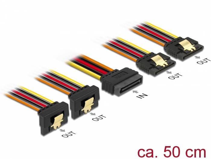 DeLOCK - Netz-Splitter - SATA-Stromstecker (S)