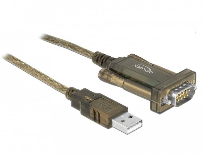 DeLOCK Adapter USB 2.0 Type-A > 1 x Serial DB9 RS-232