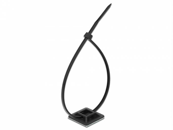 Delock - Kabelbinderhalterung - Schwarz