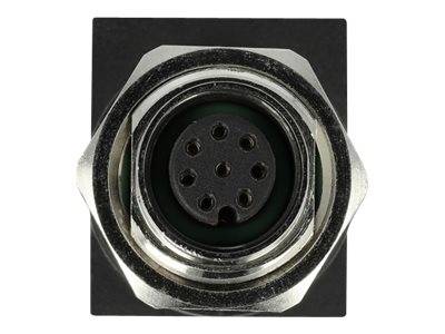 DeLOCK - Netzwerkadapter - 8-polig M12 (W) gerade bis RJ-45 (W)