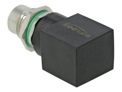 DeLOCK - Netzwerkadapter - 8-polig M12 (W) gerade bis RJ-45 (W)