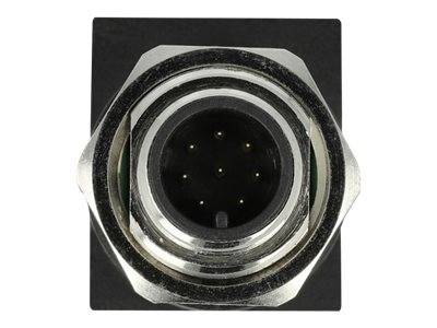 DeLOCK - Netzwerkadapter - 8-polig M12 (M) gerade bis RJ-45 (W)