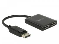Delock DisplayPort 1.4 Splitter 1 x DisplayPort zu 2 x HDMI MST