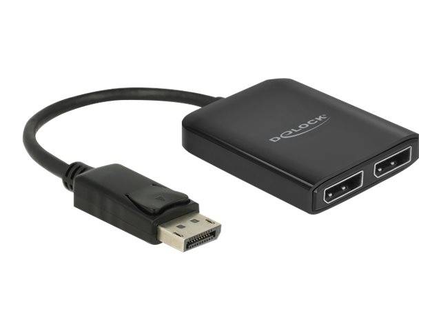 Delock DisplayPort 1.4 Splitter 1 x DisplayPort to 2 x DisplayPort MST