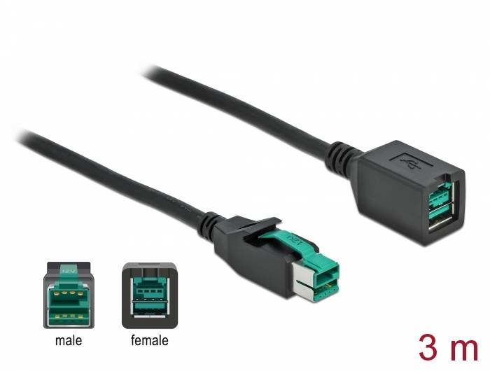 DeLOCK - PoweredUSB Verlängerungskabel - USB PlusPower (12 V)