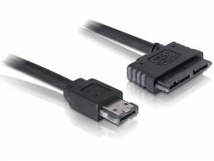 DeLOCK Power Over eSATA cable - Power Over eSATA-Kabel - Mikro SATA (W)