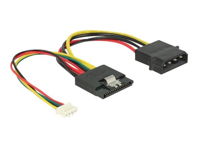 DeLOCK - Netzteil - interne Stromversorgung, 4-polig bis 4-Pin-Mini-Stromversorgungsstecker, SATA-Stromstecker