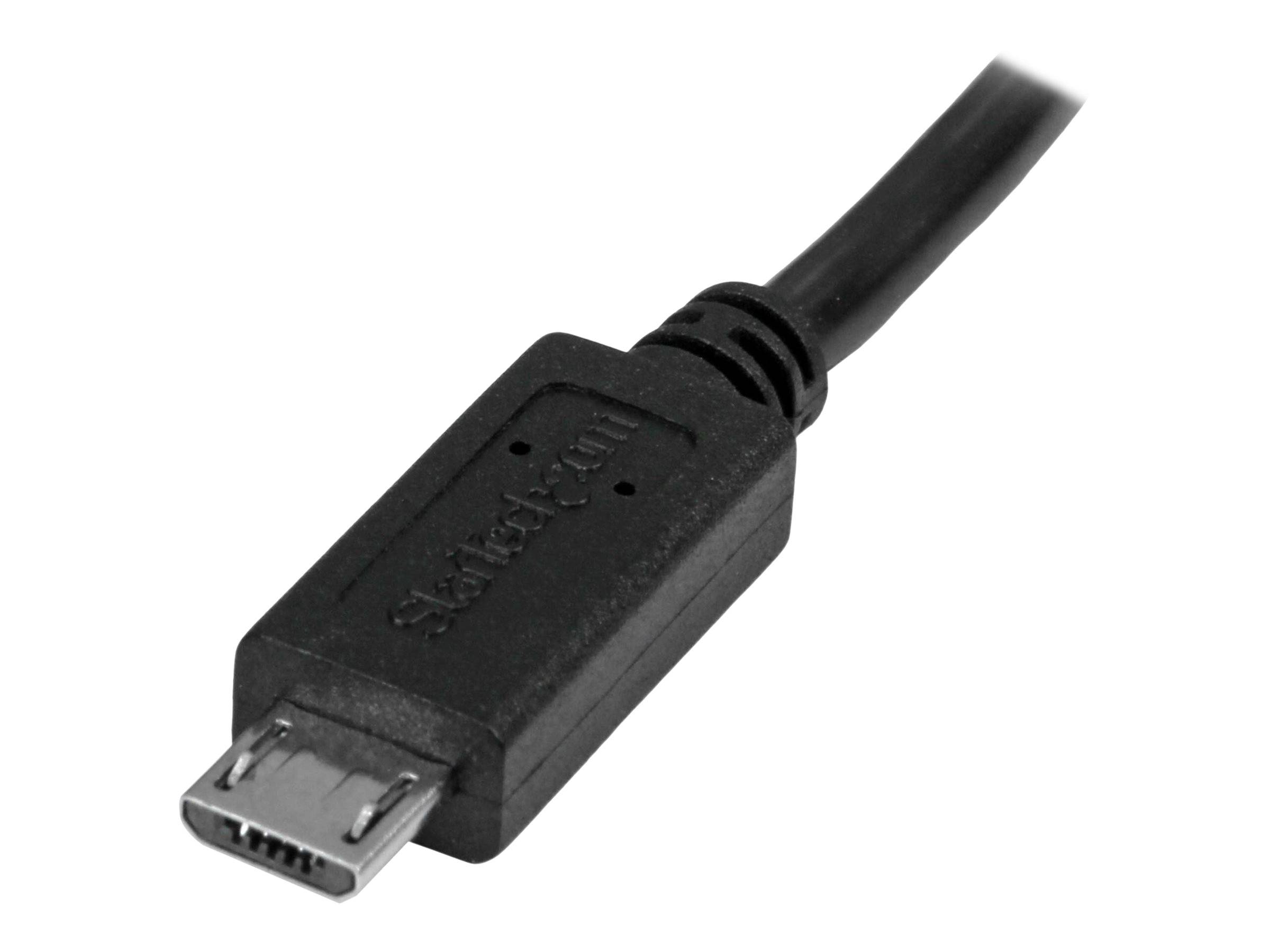 StarTech.com 0,5m Micro USB Verlängerungskabel - Stecker/Buchse - Micro USB Stecker zu Micro USB Buchse Kabel - USB-Verl