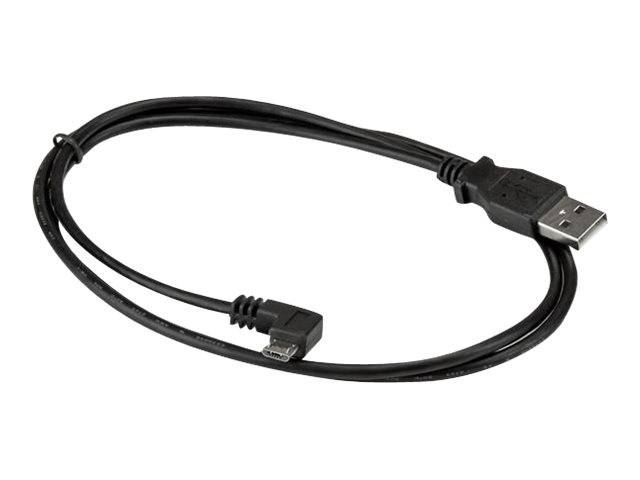 StarTech.com Micro USB Lade/Sync-Kabel - St/St - Micro USB linksgewinkelt - 1m - USB auf Micro USB Ladekabel - USB-Kabel