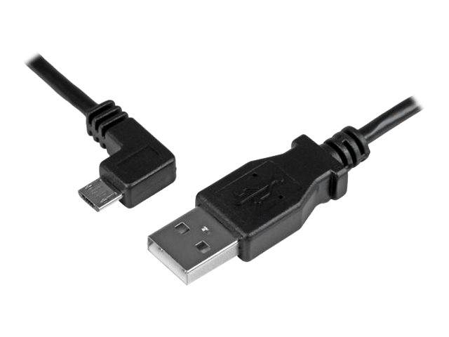 StarTech.com Micro USB Lade/Sync-Kabel - St/St - Micro USB linksgewinkelt - 1m - USB auf Micro USB Ladekabel - USB-Kabel