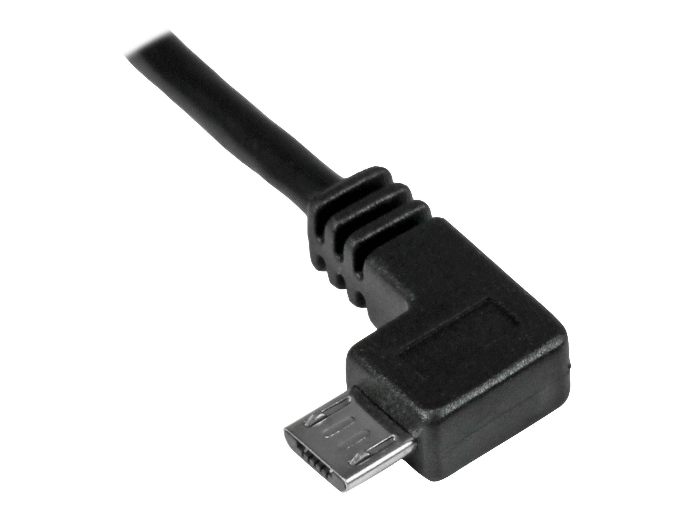 StarTech.com Micro USB Lade/Sync-Kabel - St/St - Micro USB linksgewinkelt - 1m - USB auf Micro USB Ladekabel - USB-Kabel