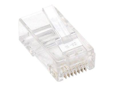 Intellinet RJ45 Modular Plugs, Cat5e, UTP, 3-prong, for solid wire, 15 µ gold plated contacts, 100 pack - Netzwerkanschl