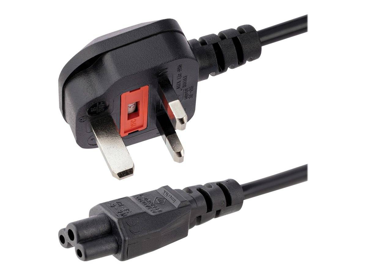 StarTech.com 1 m GB Laptop Ladekabel, BS 1363 auf C5, 2,5A 250V, 18AWG, Notebook / Laptop Ersatzstromkabel, UK Laptop N