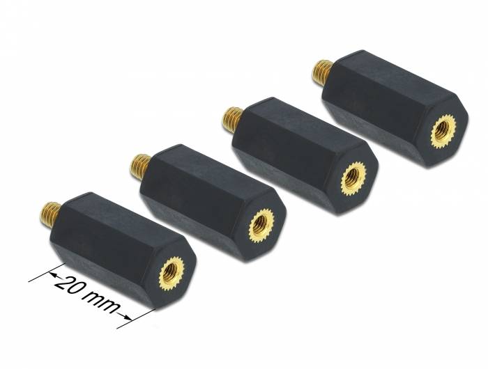 DeLOCK - Befestigungskit - Kunststoff - Schwarz