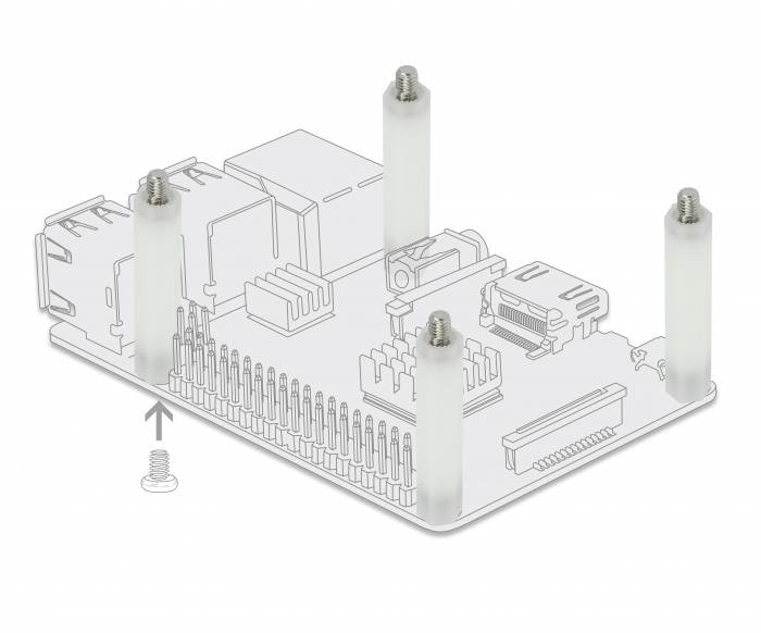 DeLOCK - Befestigungskit - Kunststoff - Natural