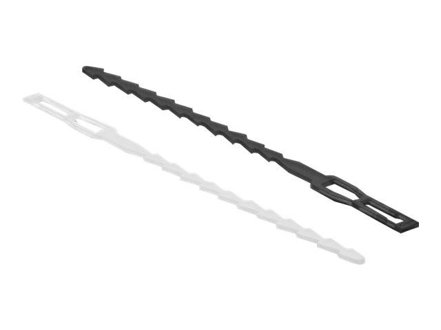 Delock - Kabelbinder-Kit - Kabelbinder blitzförmig mit Befestigungsöse
