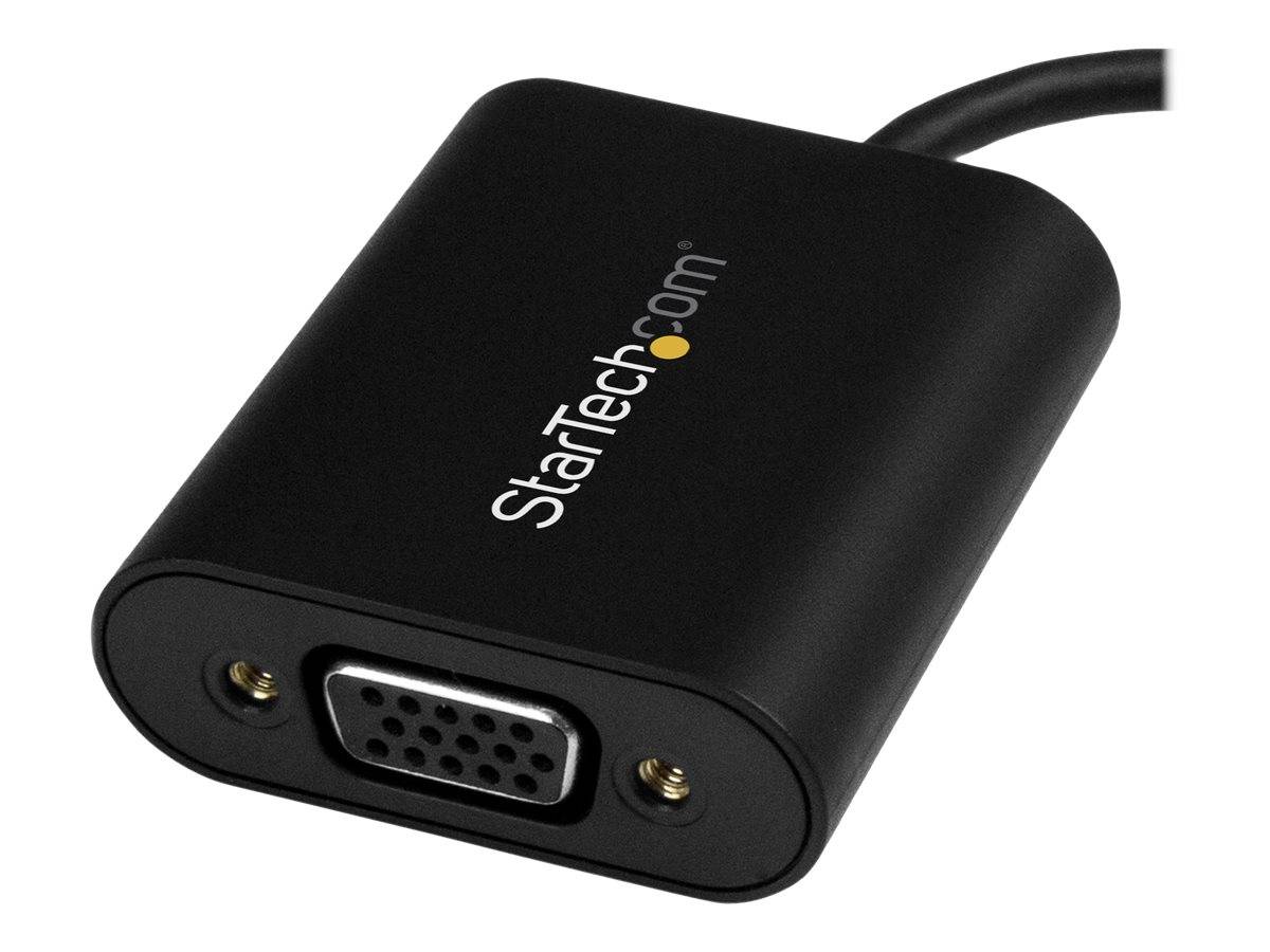 StarTech.com Adapter mit Kabel, ausgestattet mit einer weiblichen VGA-Buchse an der Vorderseite.