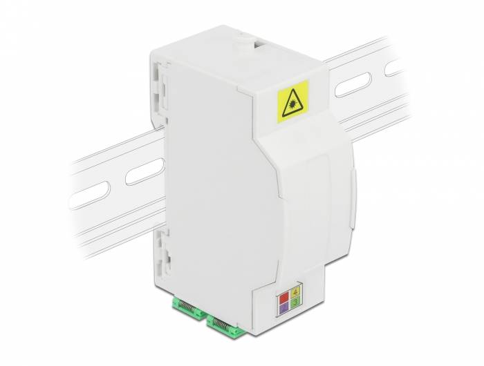 DeLOCK Optical Fiber Connection Box for DIN Rail 4 x SC Simplex
