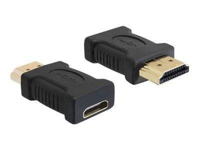 Delock Adapter High Speed HDMI - A Stecker > C Buchse Technische Daten  High Speed HDMI  19 Pin HDMI - A Stecker > 19 Pin HDMI - C Buchse  Über