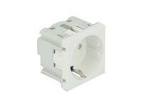 Delock Easy 45 - Steckdose - 2P+E - Typ F - mit Verschluss - 1 Steckdose - 16 A - Wechselstrom 250 V - weiß, RAL 9003 (Packung mit 10)