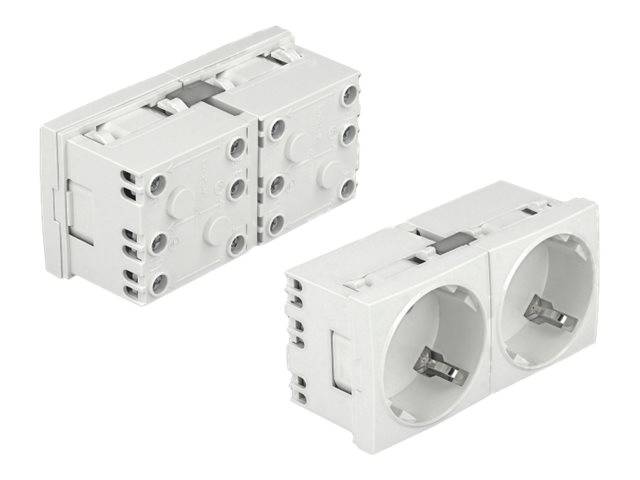 Delock Easy 45 - Steckdosenmechanismus - 2P - Typ F