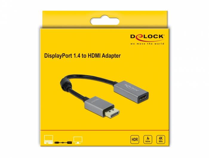 Delock - Videoadapter - DisplayPort männlich bis HDMI weiblich