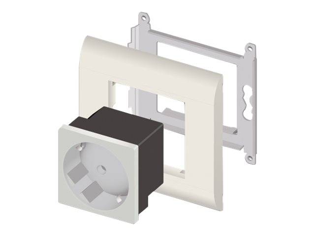 Delock Easy 45 - Steckdose - 2P+E - Typ F - mit Verschluss - 1 Steckdose - 16 A - Wechselstrom 250 V - weiß, RAL 9003 (Packung mit 10)