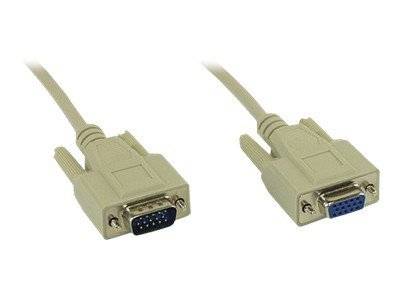 INLINE - VGA Verlängerung - 15pol HD Stecker / Buchse - 5m