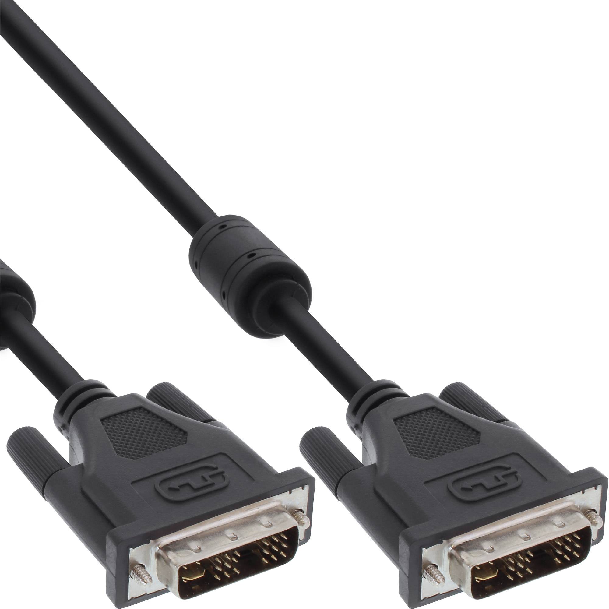 INLINE - DVI-I Kabel - digital/analog - 18+5 ST / ST - Single Link - 2 Ferrite - 2m