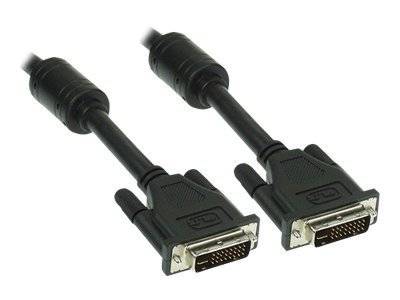 INLINE - DVI-I Kabel - digital/analog - 18+5 ST / ST - Single Link - 2 Ferrite - 2m